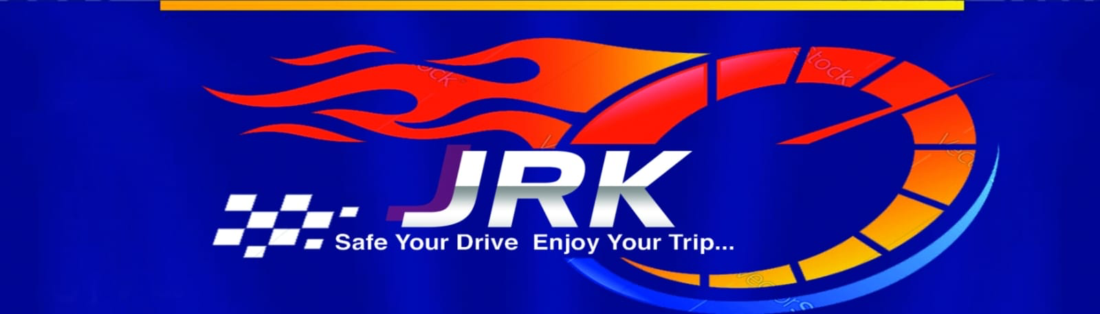 JRK original logo on blue